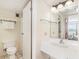 Well-lit bathroom offering a vanity with a sink, and a large mirror at 201 74Th Ave. N # 2941, Myrtle Beach, SC 29572