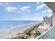 Breathtaking ocean view from the balcony of this high-rise condo overlooking the sandy beach at 201 74Th Ave. N # 2941, Myrtle Beach, SC 29572