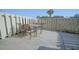 Outdoor patio with stamped concrete and complete with table and chairs at 210 25Th Ave. S # 26, Myrtle Beach, SC 29577