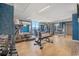 Spacious gym with various exercise machines and free weights for a complete workout at 2201 S Ocean Blvd. # 1806, Myrtle Beach, SC 29577
