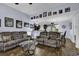 Living room and kitchen area with nice flooring and decor at 248 Upper Saddle Circle, Conway, SC 29526