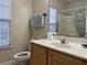 Clean bathroom featuring a vanity with a sink and shower at 280 Barclay Dr., Myrtle Beach, SC 29579
