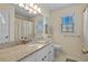 Traditional bathroom with granite counters and wallpaper at 288 Rum Gully Rd., Murrells Inlet, SC 29576