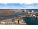 Aerial view of a coastal community featuring homes and beautiful waterways at 310 37Th Ave. N, North Myrtle Beach, SC 29582
