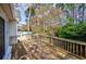 Spacious deck with wood railing, perfect for outdoor enjoyment at 3604 Brampton Dr., Myrtle Beach, SC 29588