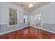 Bright office featuring beautiful hardwood floors, and soft, natural lighting at 3604 Brampton Dr., Myrtle Beach, SC 29588