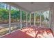 Cozy screened porch with a view of the backyard, offering a relaxing outdoor space at 3604 Brampton Dr., Myrtle Beach, SC 29588