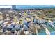 Wonderful aerial view showcasing the unique neighborhood and its proximity to the beautiful ocean at 6001-5124 S Kings Hwy., Myrtle Beach, SC 29575