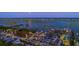 Picturesque aerial view showcasing a coastal city, marina, and scenic waterfront at 624 Blackberry Ave., Murrells Inlet, SC 29576