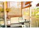 Charming patio with a glass table and seating at 649 Tupelo Ln. # 13E, Longs, SC 29568