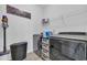 Functional laundry room with modern appliances, shelving, and decor at 804 Yauhannah Dr., Little River, SC 29566