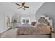Sunny main bedroom featuring a beautiful view, and a queen bed at 804 Yauhannah Dr., Little River, SC 29566