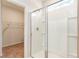 Bathroom shower with glass doors and a view to the closet at 8081 Bear Claw Way, Conway, SC 29526
