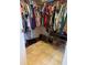 Walk-in closet featuring lots of shelving for shoes and hanging space for clothes at 1001 Leatherman Rd., Conway, SC 29527