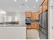 Modern kitchen with stainless steel appliances and granite countertops at 129 Waterfall Circle, Little River, SC 29566