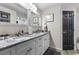 Bathroom featuring double vanity with granite counters and modern fixtures, offering plenty of counter space at 1551 Spinnaker Dr. # 5821, North Myrtle Beach, SC 29582