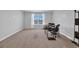 Versatile room featuring neutral carpet, a built in shelving unit, and a view of the water at 3304 Candytuft Dr., Conway, SC 29526