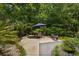 Relaxing outdoor patio setting with table, chairs, and grill, surrounded by greenery at 4305 Lotus Ct. # G, Murrells Inlet, SC 29576