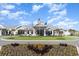 The clubhouse has a nice circular driveway with beautiful landscaping at 5834 Cremona Dr., Myrtle Beach, SC 29577