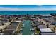 Aerial view of a coastal neighborhood with waterfront access and homes at 325 52Nd Ave. N, North Myrtle Beach, SC 29582
