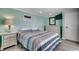 Bedroom with a full bed, coastal decor, and wood-look flooring at 325 52Nd Ave. N, North Myrtle Beach, SC 29582