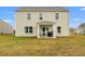 Back exterior view with an open patio and sliding door access to the home at 380 Harvest Ridge Way, Conway, SC 29527