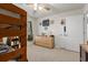 Bedroom with decor, wood dresser, ceiling fan and carpet at 380 Harvest Ridge Way, Conway, SC 29527