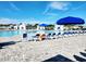Community pool area featuring lounge chairs and umbrellas for relaxation and enjoyment at 5088 Wavering Place Loop, Myrtle Beach, SC 29579