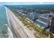 Aerial view of resort featuring beach access and multiple pools at 5300 N Ocean Blvd. # 217, Myrtle Beach, SC 29577