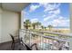 Comfortable balcony featuring beach, pool and boardwalk views for resort relaxation at 5300 N Ocean Blvd. # 217, Myrtle Beach, SC 29577