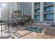 Hot tub and outdoor bar area with easy access to your suite and other outdoor amenities at 5300 N Ocean Blvd. # 217, Myrtle Beach, SC 29577