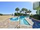 Enjoy a winding lazy river surrounded by lush greenery, offering a serene relaxation experience at 1105 South Ocean Blvd. # 208, Myrtle Beach, SC 29577