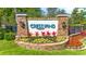 Community entrance sign featuring stone accents and lush landscaping at 1309 Suncrest Dr., Myrtle Beach, SC 29577