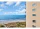 Beautiful ocean view from a high-rise condo featuring beach access and picturesque blue skies at 1321 S Ocean Blvd. # 510, North Myrtle Beach, SC 29582