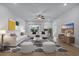 Stylish living room with hardwood floors, contemporary furniture, and plenty of natural light at 174 Sea Shell Dr. # 19, Murrells Inlet, SC 29576