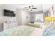 Bedroom with nautical theme, dresser, and ample lighting at 201 74Th Ave. N # 1802, Myrtle Beach, SC 29572