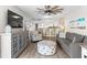 Inviting living room showcasing coastal decor, comfortable seating, and a stylish open-concept design at 201 74Th Ave. N # 1802, Myrtle Beach, SC 29572