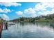 Scenic view of water with a pier, blue sky, and green foliage background at 2180 Waterview Dr. # 513, North Myrtle Beach, SC 29582