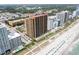 Gorgeous aerial view of a beachfront resort showcasing the beautiful coastline and nearby attractions at 2600 N Ocean Blvd. # 1914, Myrtle Beach, SC 29577