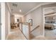 Upstairs hallway featuring carpet, trim, and entry to bedroom at 300 Golan Circle # A, Myrtle Beach, SC 29579
