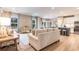 Bright living space with wood floors, recessed lighting, and a modern open floor plan at 300 Golan Circle # A, Myrtle Beach, SC 29579