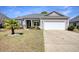 Charming single-story home with a well-manicured lawn and a two-car attached garage at 321 Galway Ct., Longs, SC 29568