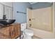 Bathroom features a sink, toilet, and bathtub/shower combo at 3700 Golf Colony Lane # 13-H, Little River, SC 29566