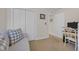 Bright bedroom features closet space and includes a cozy seating area at 4208 Edgefield Rd., Little River, SC 29566