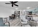 Bright living space with seating area, work space, and updated kitchen at 500 Fairway Village Dr. # 7-D, Myrtle Beach, SC 29588