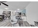 Open living space featuring seating area, work space, and updated kitchen at 500 Fairway Village Dr. # 7-D, Myrtle Beach, SC 29588