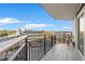 Enjoy scenic views from this private balcony with tiled flooring and metal railings at 504 N Ocean Blvd. # 401, Myrtle Beach, SC 29577