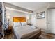 Comfortable bedroom featuring a queen bed with bedside tables and ample lighting at 504 N Ocean Blvd. # 401, Myrtle Beach, SC 29577