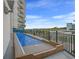 Outdoor shuffleboard area with ocean views provides entertainment and relaxation for residents and guests at 504 N Ocean Blvd. # 401, Myrtle Beach, SC 29577