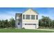 Charming two-story home with yellow siding, blue shutters, and a ground-level garage at 512 9Th Ave. S, North Myrtle Beach, SC 29582
